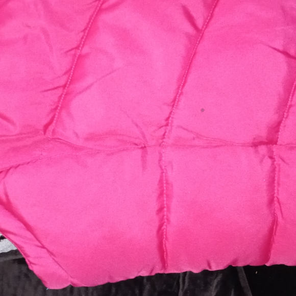 "FADED GLORY" HoT Pink/black zip up vest w/ pockets Size: L 12/14 - Picture 7 of 8